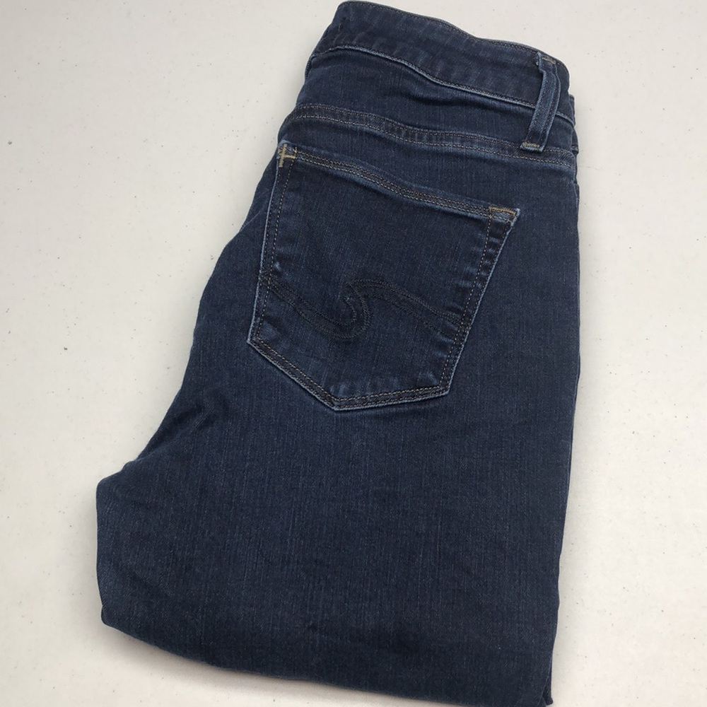 LIKE NEW SILVER MAZY HIGH-RISE SKINNY JEANS 26x29 ⭐️